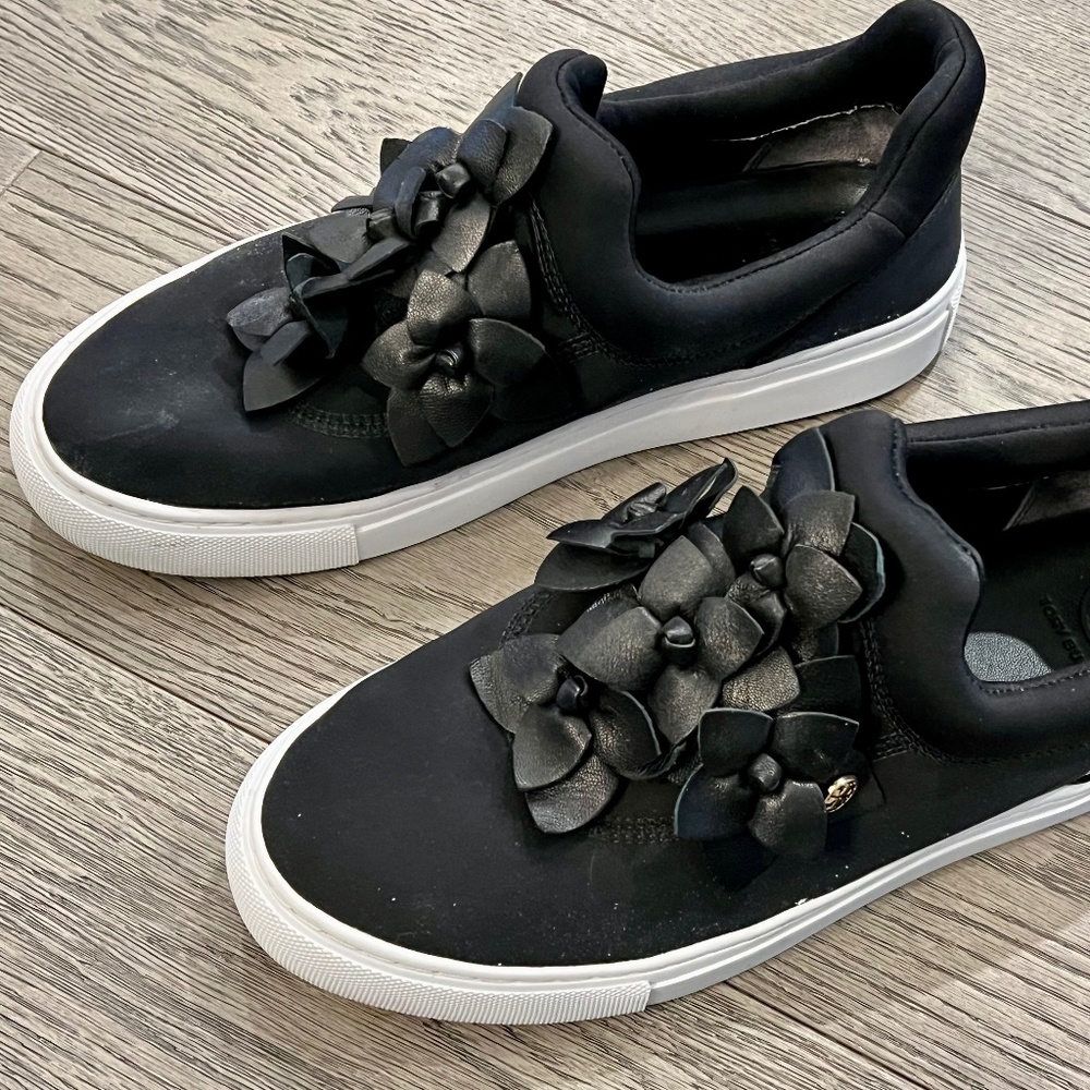 Tory Burch Blossom Neoprene Floral Sneaker/Loafer 36.5